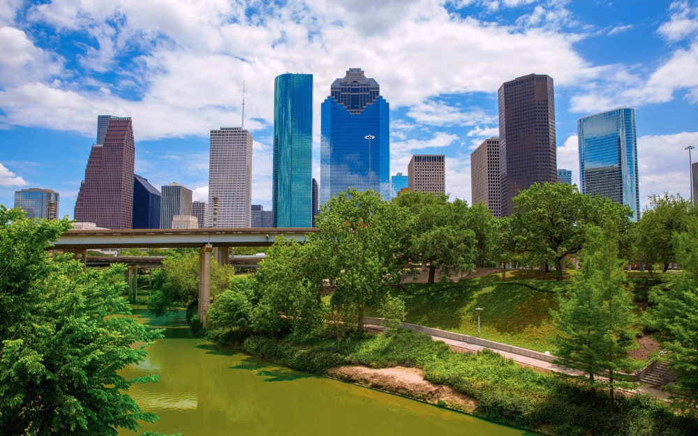 Texas Skyline with modern skyscapers