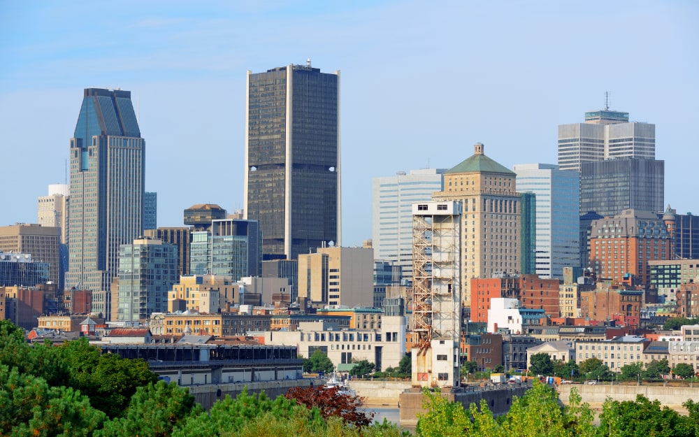 Montreal city skyline