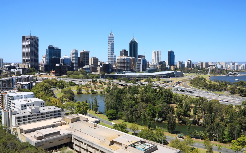 Perth skyline from Kings Park